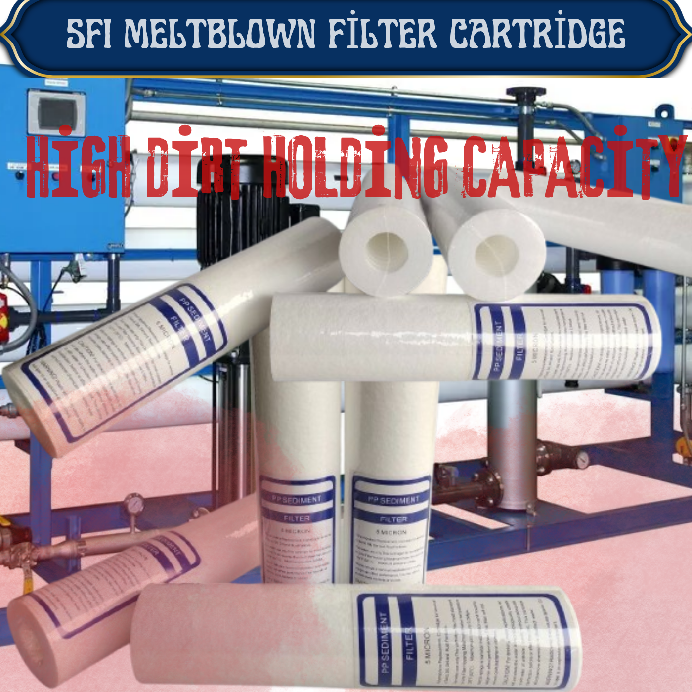 PP Spun Meltblown Filter adalah solusi filtrasi industri yang dirancang untuk menyaring partikel padat, sedimen, dan kotoran halus dari berbagai jenis cairan. Terbuat dari serat Polypropylene (PP) berkualitas tinggi dengan teknologi spun dan meltblown, filter ini memiliki struktur berlapis yang mampu memberikan efisiensi filtrasi tinggi serta umur pemakaian lebih panjang.